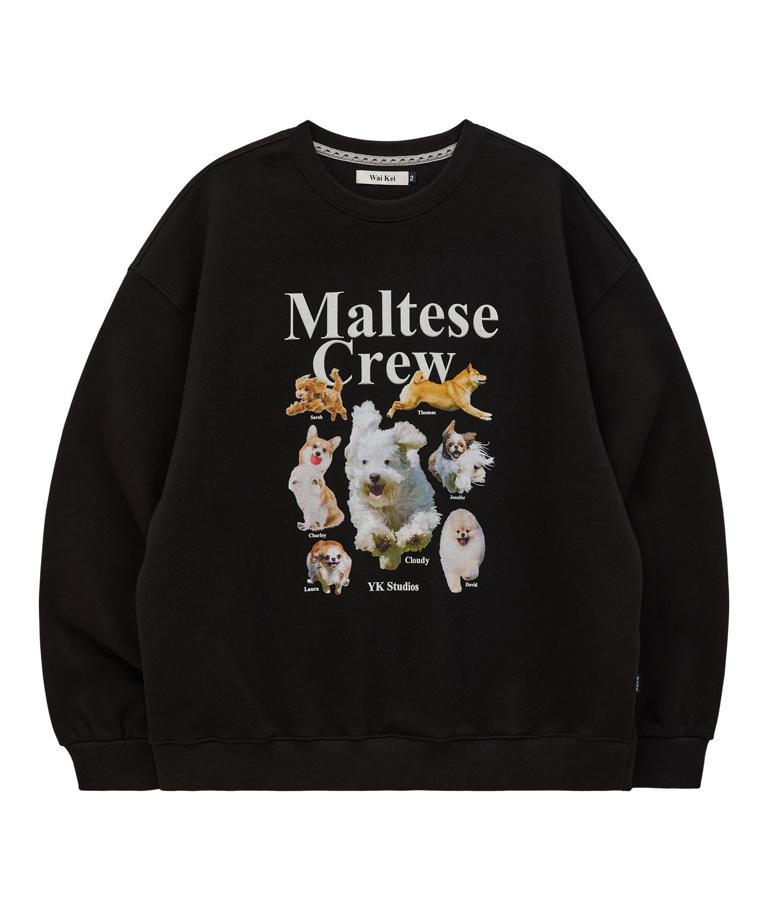 ☆送料・関税込☆Wai Kei★Maltese crew sweatshirts★ MUSINSA | WAI KEI Maltese Crew Sweatshirt Black