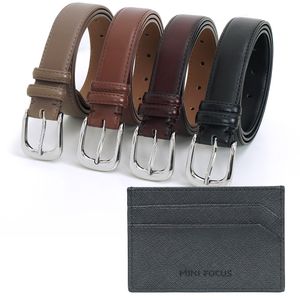 [Set] 소가죽 남성 수동 슬림 벨트 +카드지갑(MFB203+MFW002)