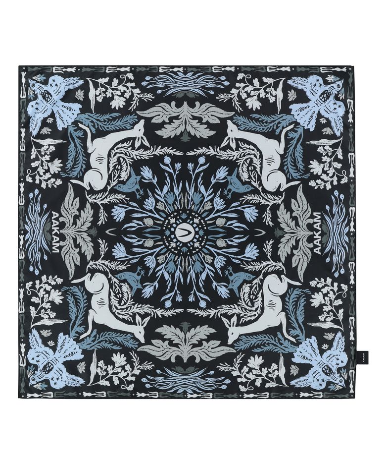 Western Forest Printed Scarf (Sky Blue)