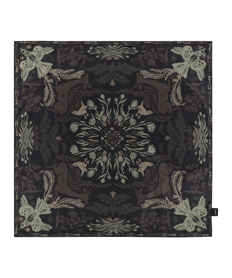 Western Forest Printed Scarf (Dark Brown)