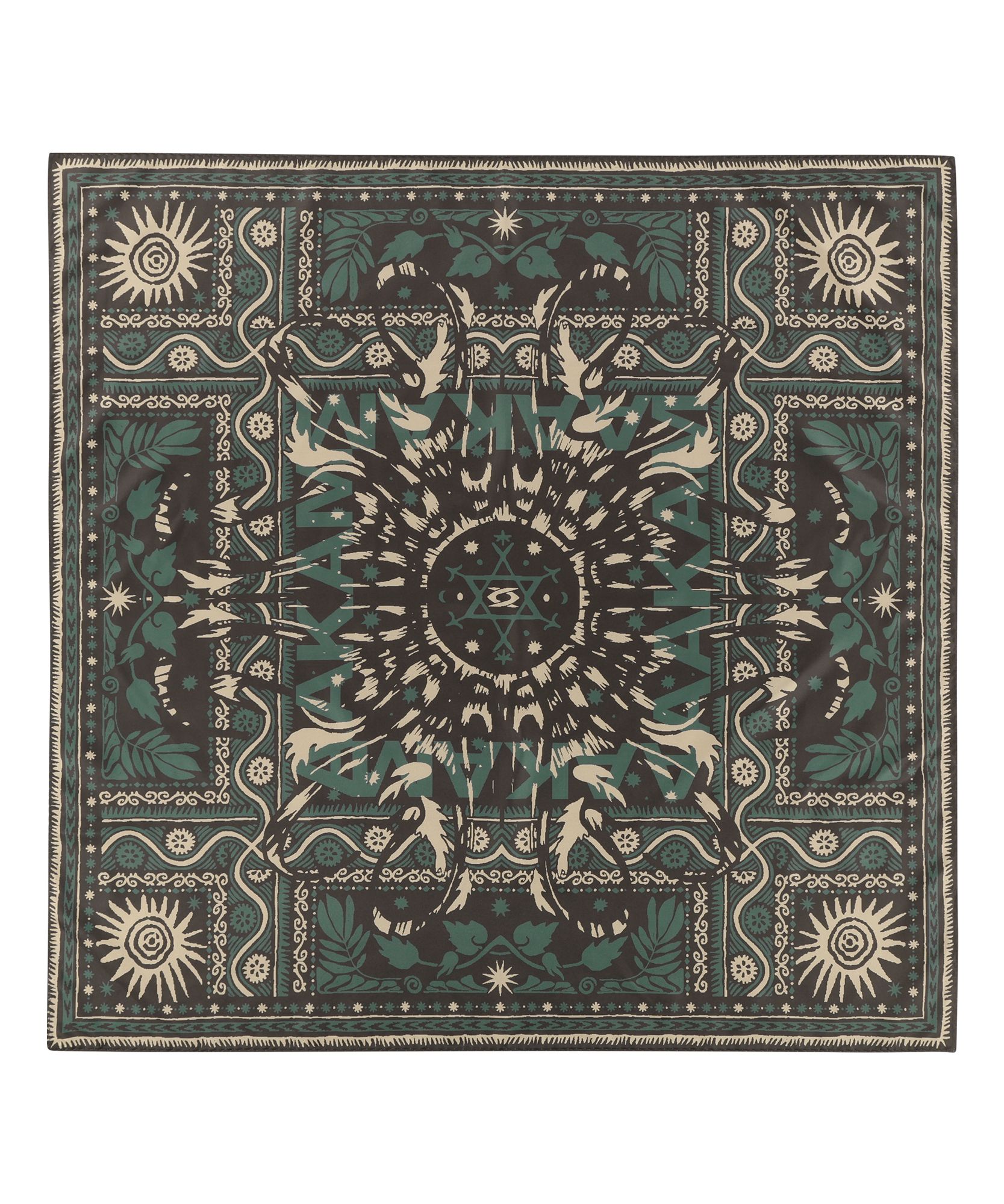 【AAKAM】Western Sun Printed Scarf ★男女共用★追跡付 AAKAM】Western Sun Printed Scarf | OUR BRAND,AAKAM