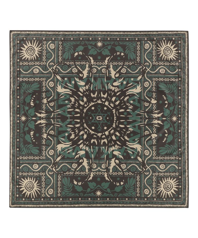 Western Sun Printed Scarf (Brown)