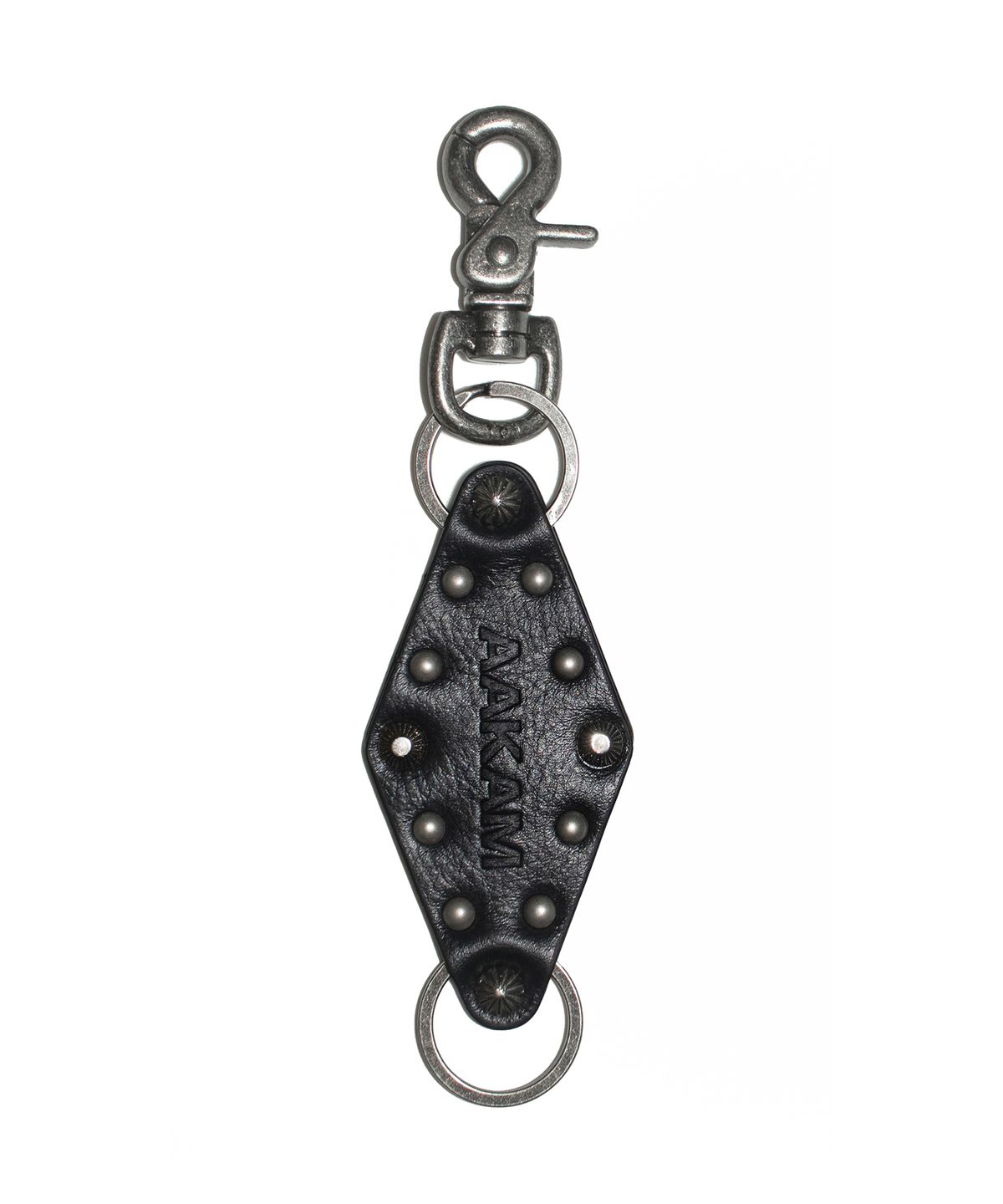 아캄(AAKAM) Studded Leather Keyring (Diamond)