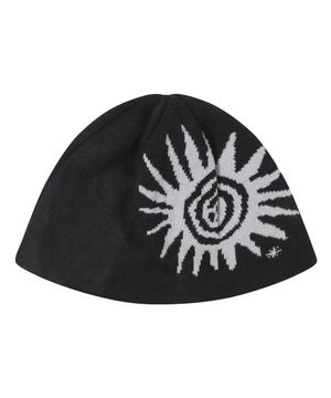 Sun Jacquard Beanie (Black)