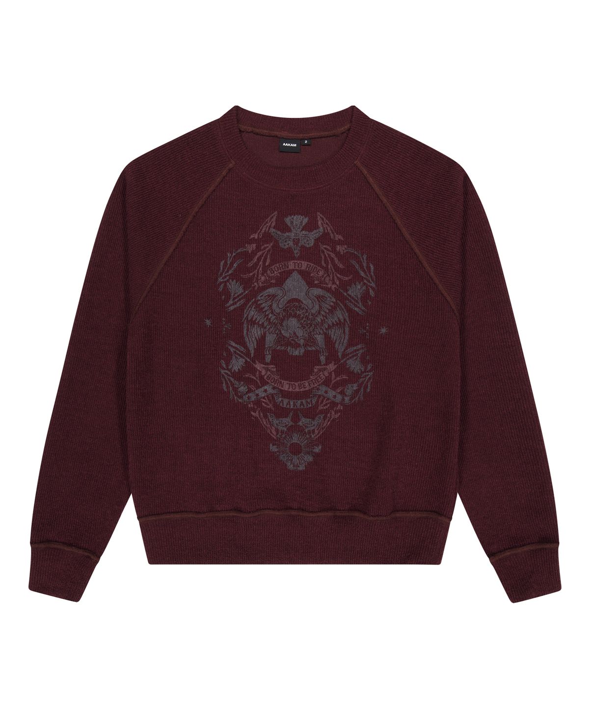 아캄(AAKAM) Eagle Printed Knit (Wine)