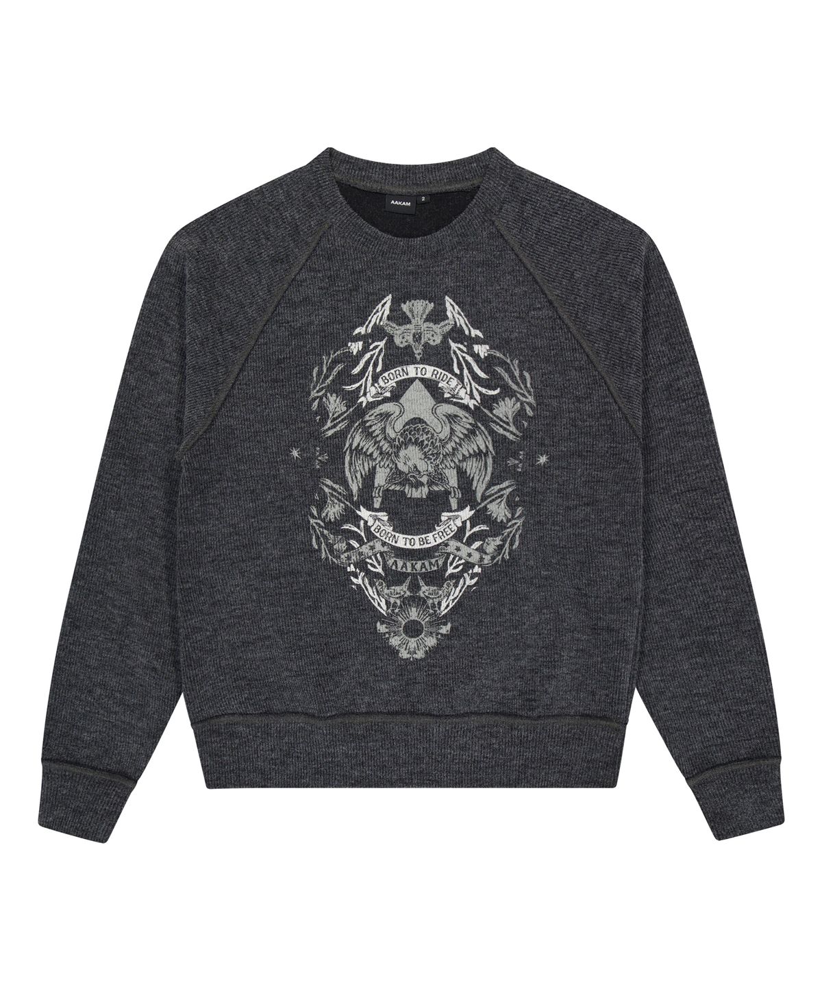 아캄(AAKAM) Eagle Printed Knit (Dark Gray)