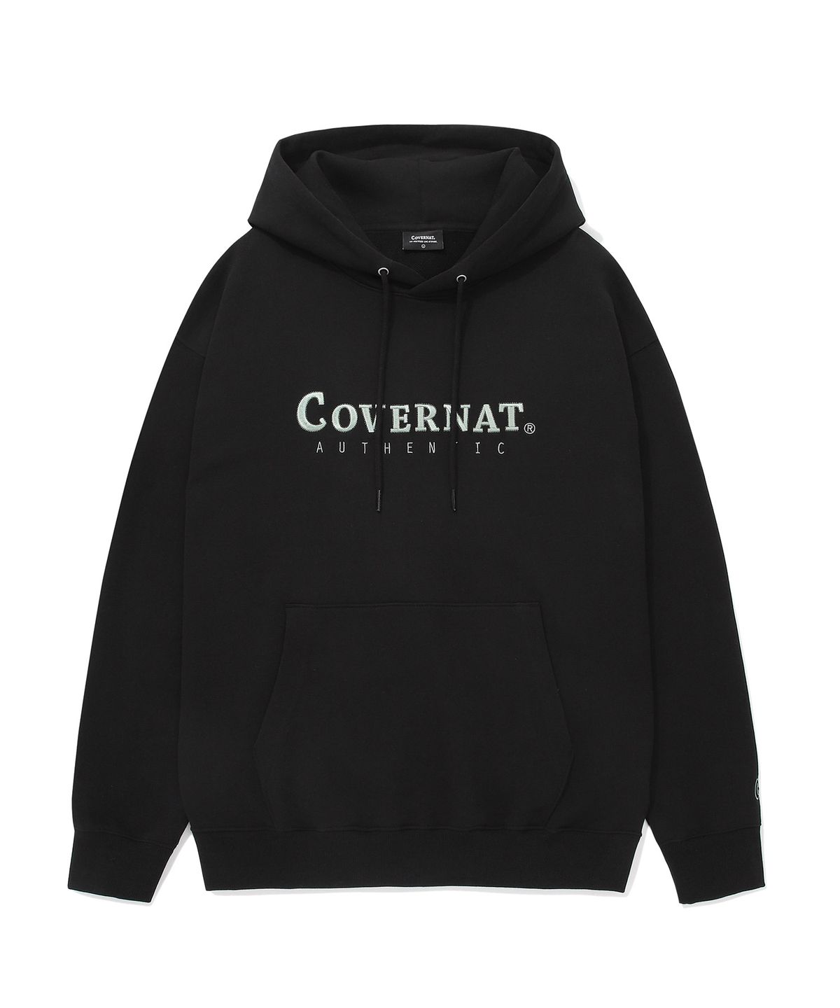 커버낫(COVERNAT) 어센틱 로고 후디 블랙