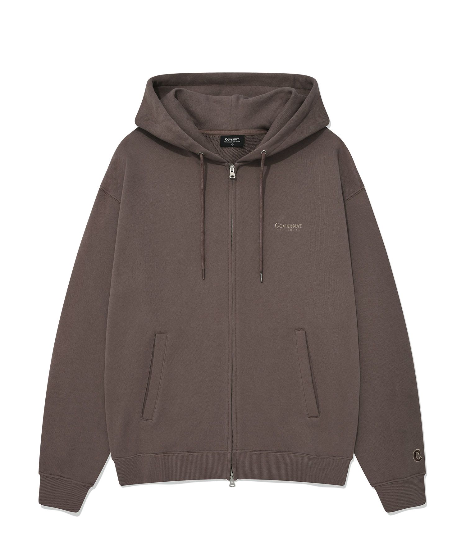 ★COVERNAT★ Small Authentic Hoodie Zip-up Brown MUSINSA | COVERNAT Small Authentic Hoodie Zip-Up Brown