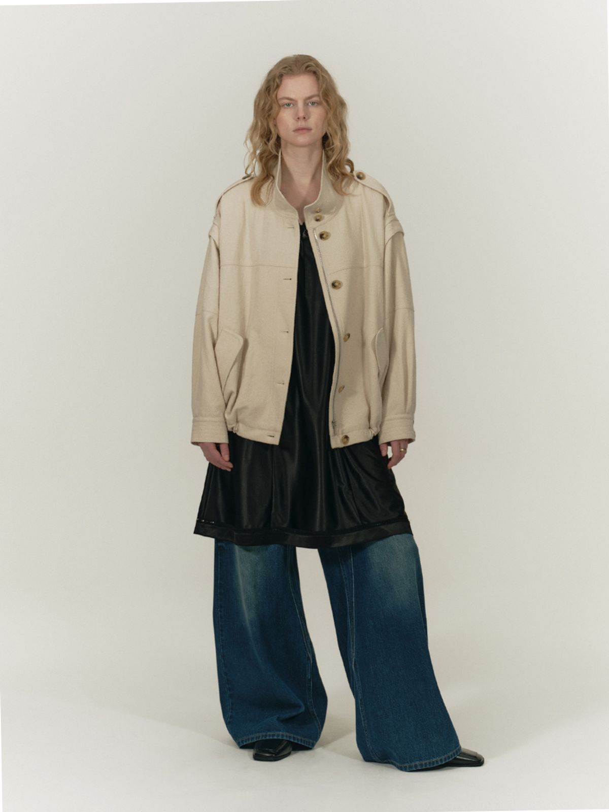 솔티페블(SALTY PEBBLE) DETACHABLE CASENTINO JACKET [IVORY]