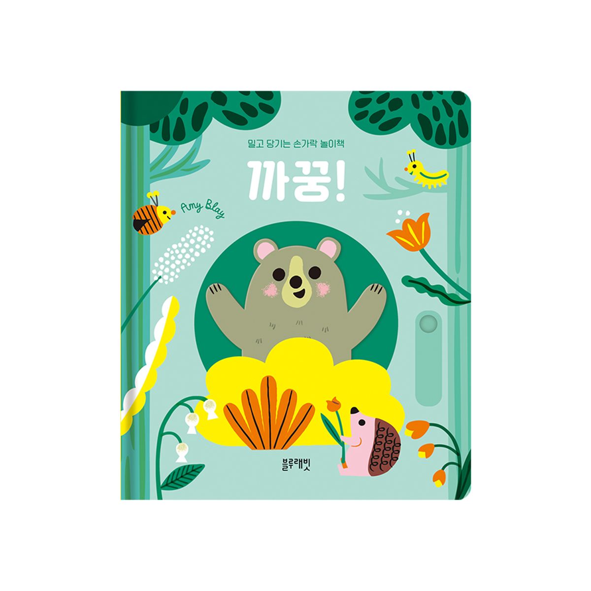 블루래빗(BLUERABBIT) 밀고 당기는 손가락 놀이책 까꿍