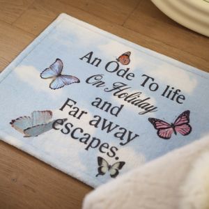 홀리데이 레터링 극세사 발매트