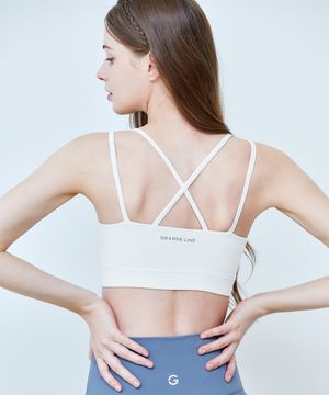 엘소프트 투 라인 크로스 브라탑_3COLOR