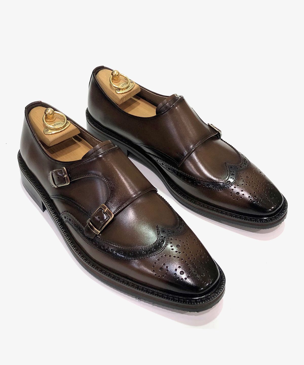 조앤슈(JOENSHOE) 던킨 클래식 더블 몽크스트랩 브라운