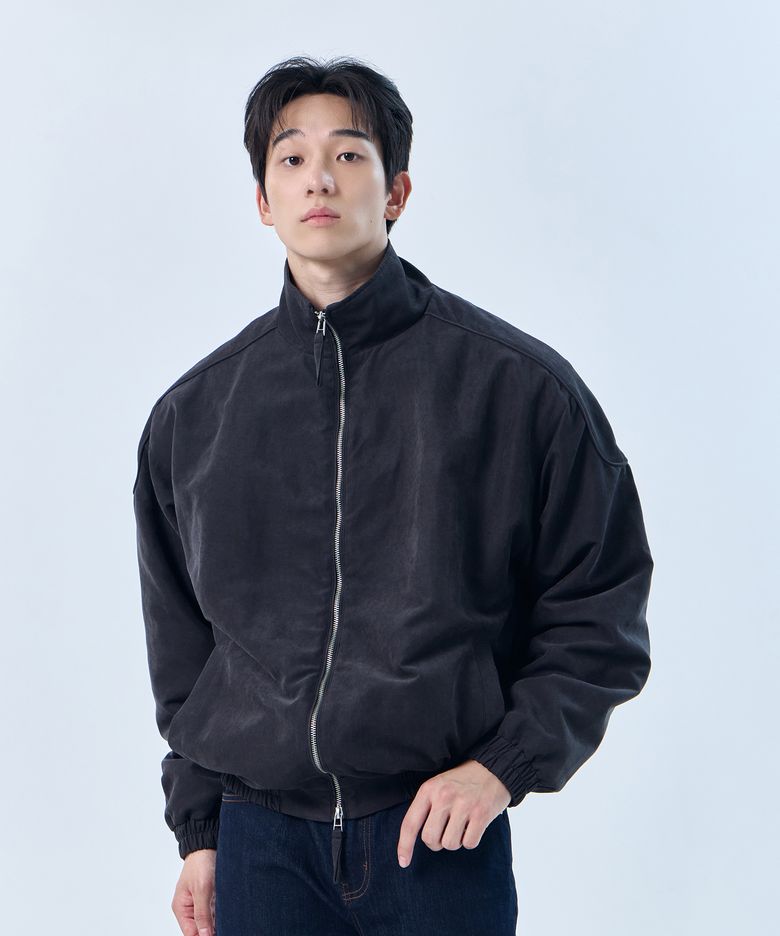 숄더패치 헤비웨이트 스웨이드 자켓 (2color)