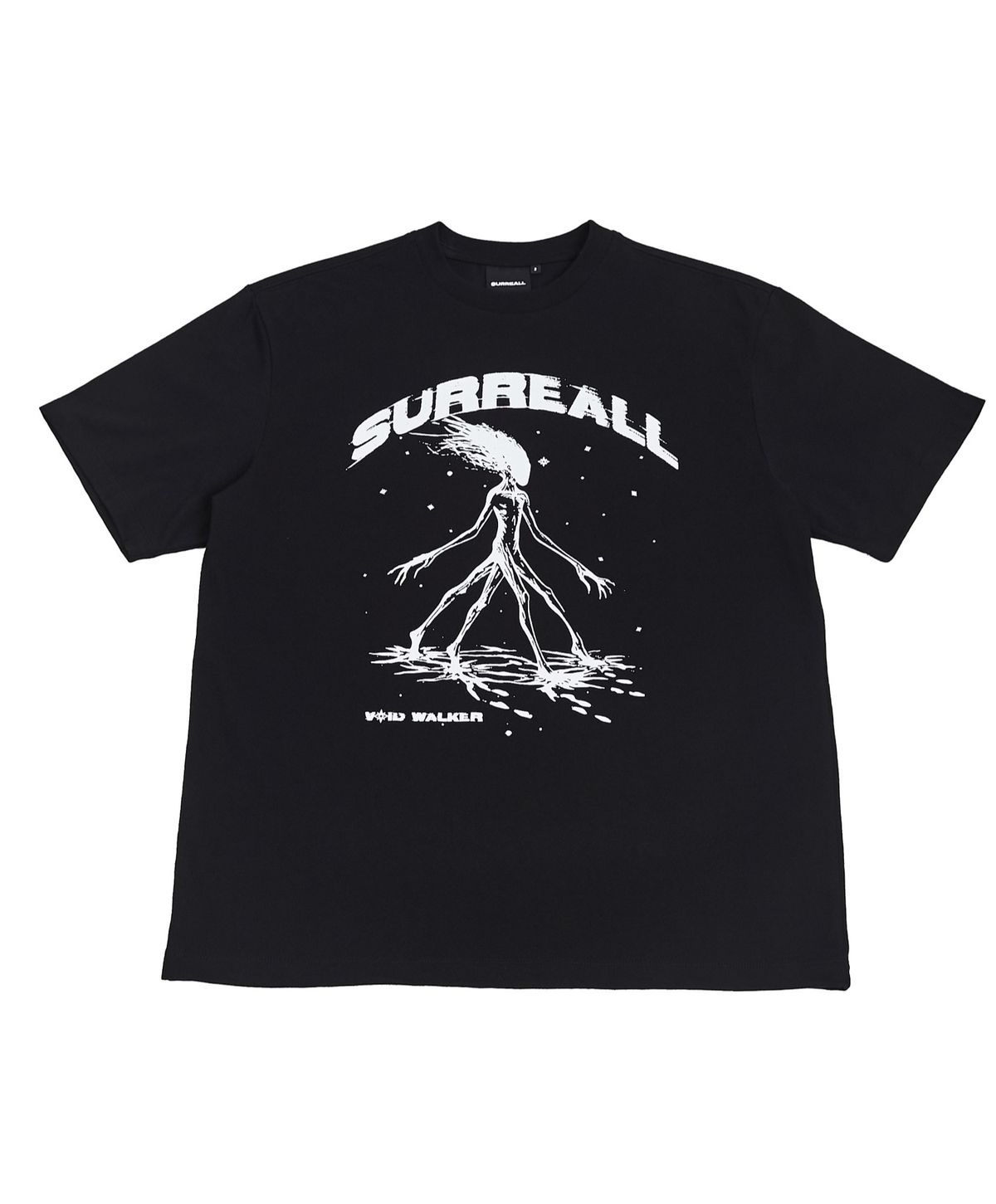 써리얼(SURREALL) Void walker printed T shirt (Black)