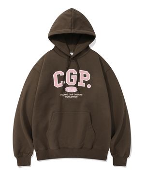 CGP 아치 로고 후드티_브라운