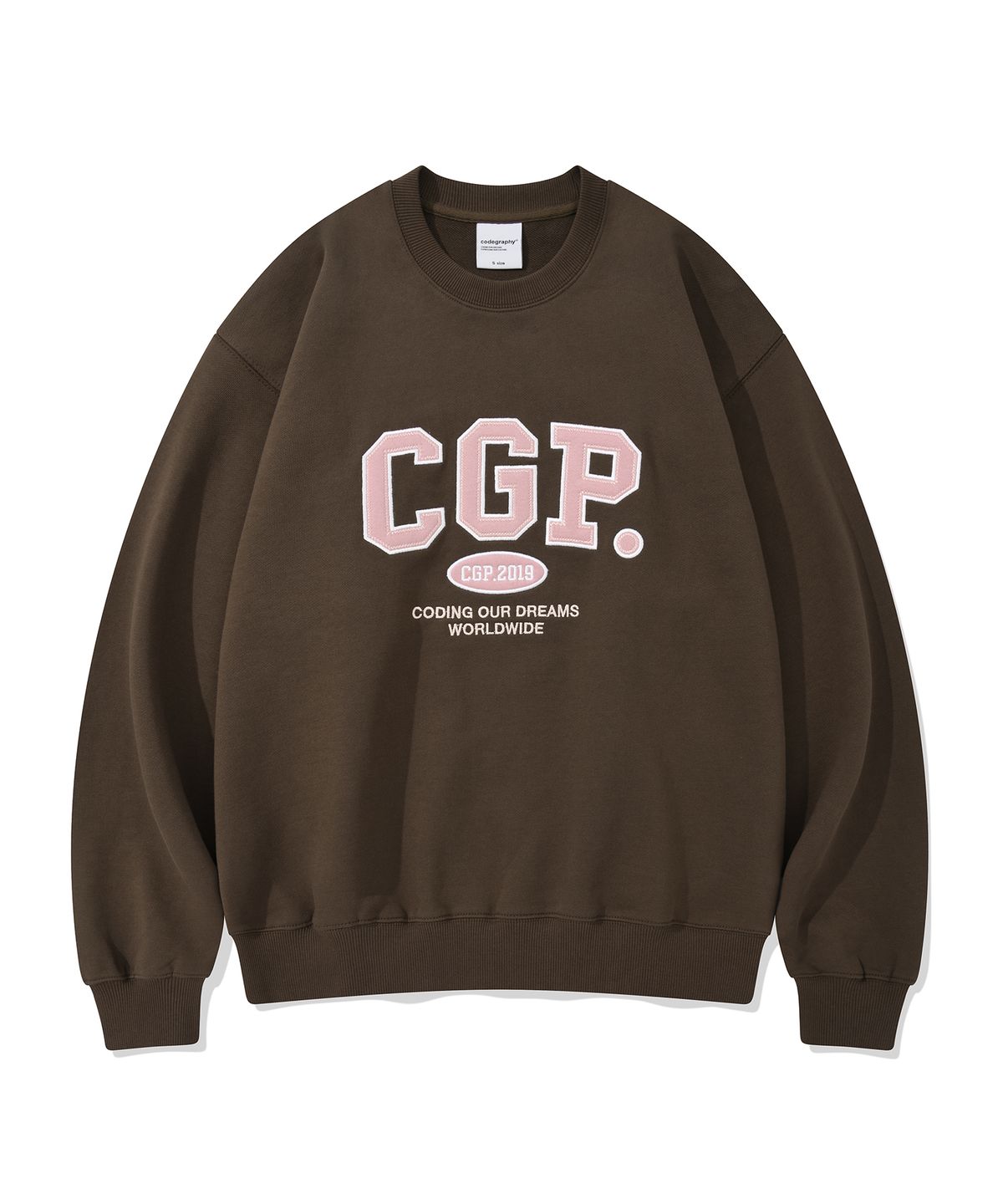 코드그라피(CGP) CGP 아치 로고 맨투맨_브라운