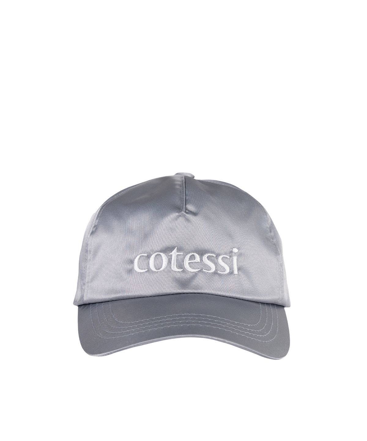 코테시(COTESSI) 나일론 로고 캡, 실버