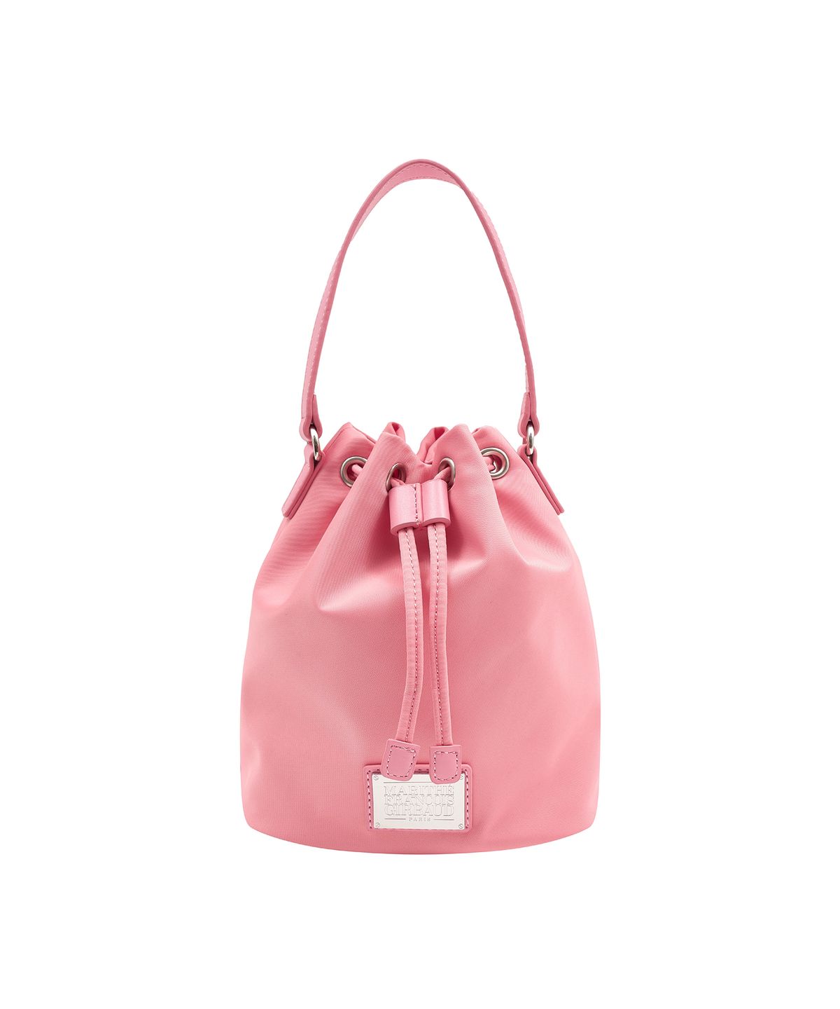 마리떼 프랑소와 저버(MARITHÉ + FRANҪOIS GIRBAUD) CLASSIC LOGO MINI BUCKET BAG pink