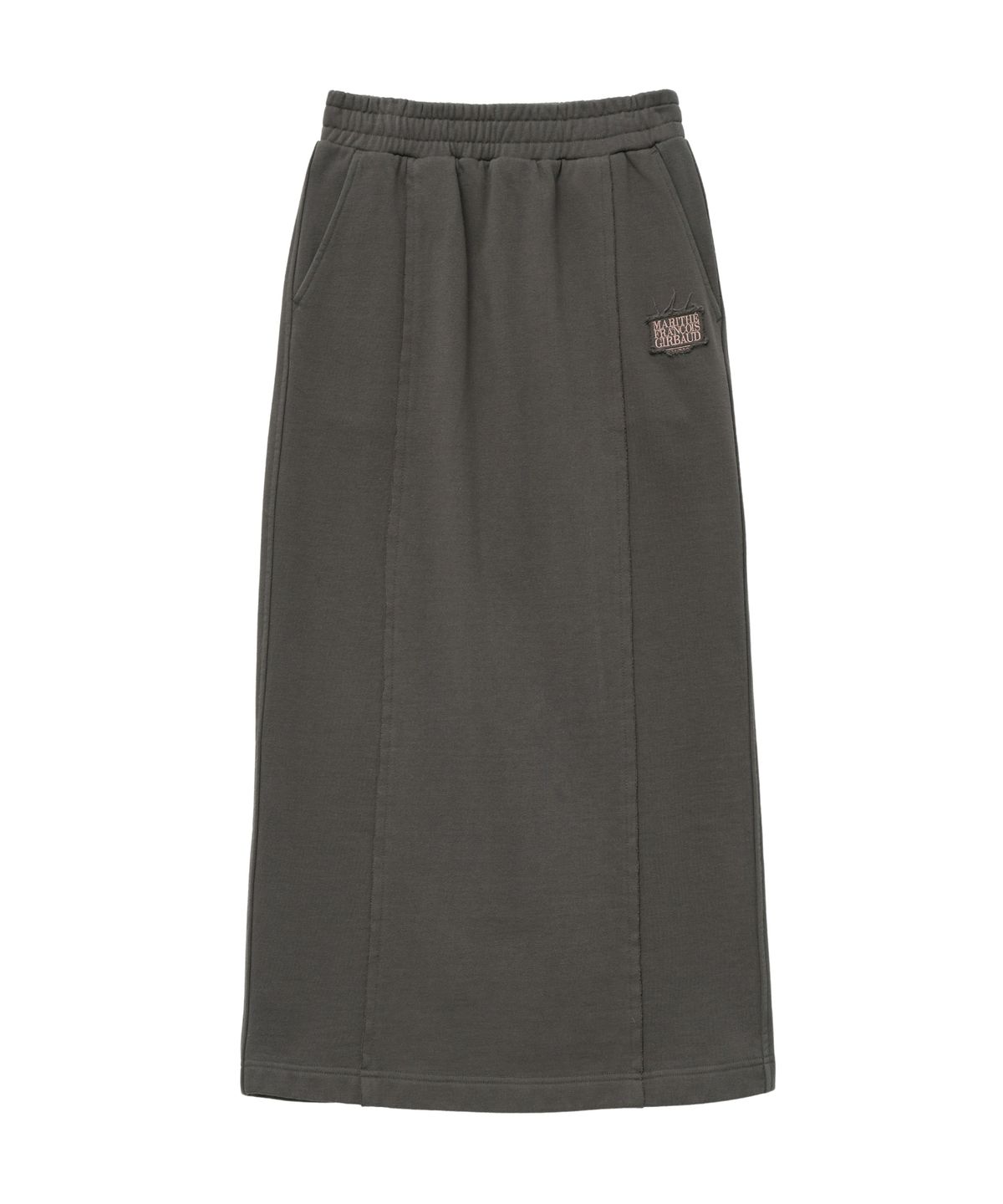 마리떼 프랑소와 저버(MARITHÉ + FRANҪOIS GIRBAUD) W CLASSIC LOGO SWEAT SKIRT charcoal
