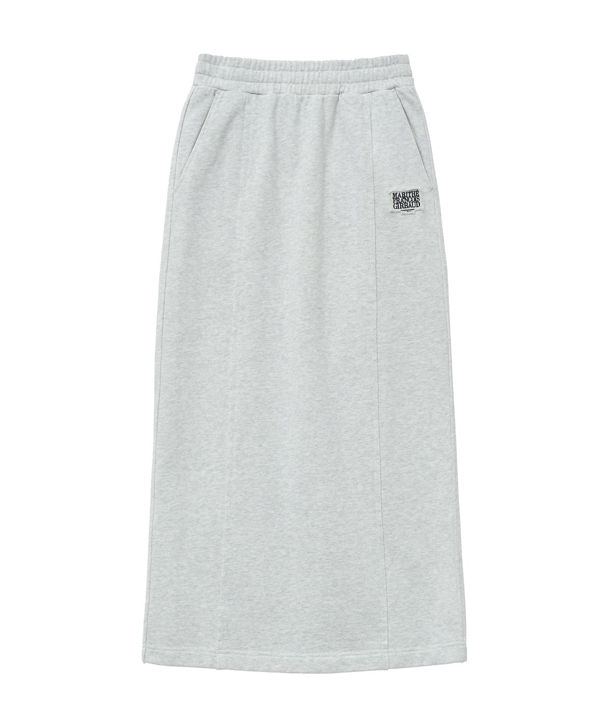 마리떼 프랑소와 저버(MARITHÉ + FRANҪOIS GIRBAUD) W CLASSIC LOGO SWEAT SKIRT light heather gray