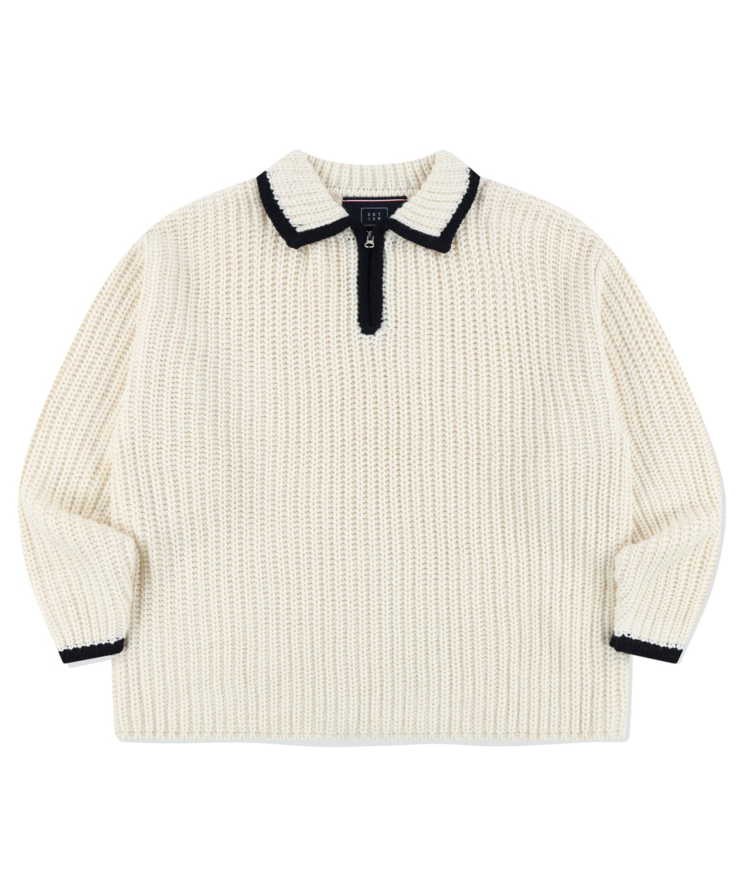★2022SS新作★ROMANTIC CROWN★STRIPE KNIT POLO Harvey Striped Knit Polo Shirt - Grape | rag & bone