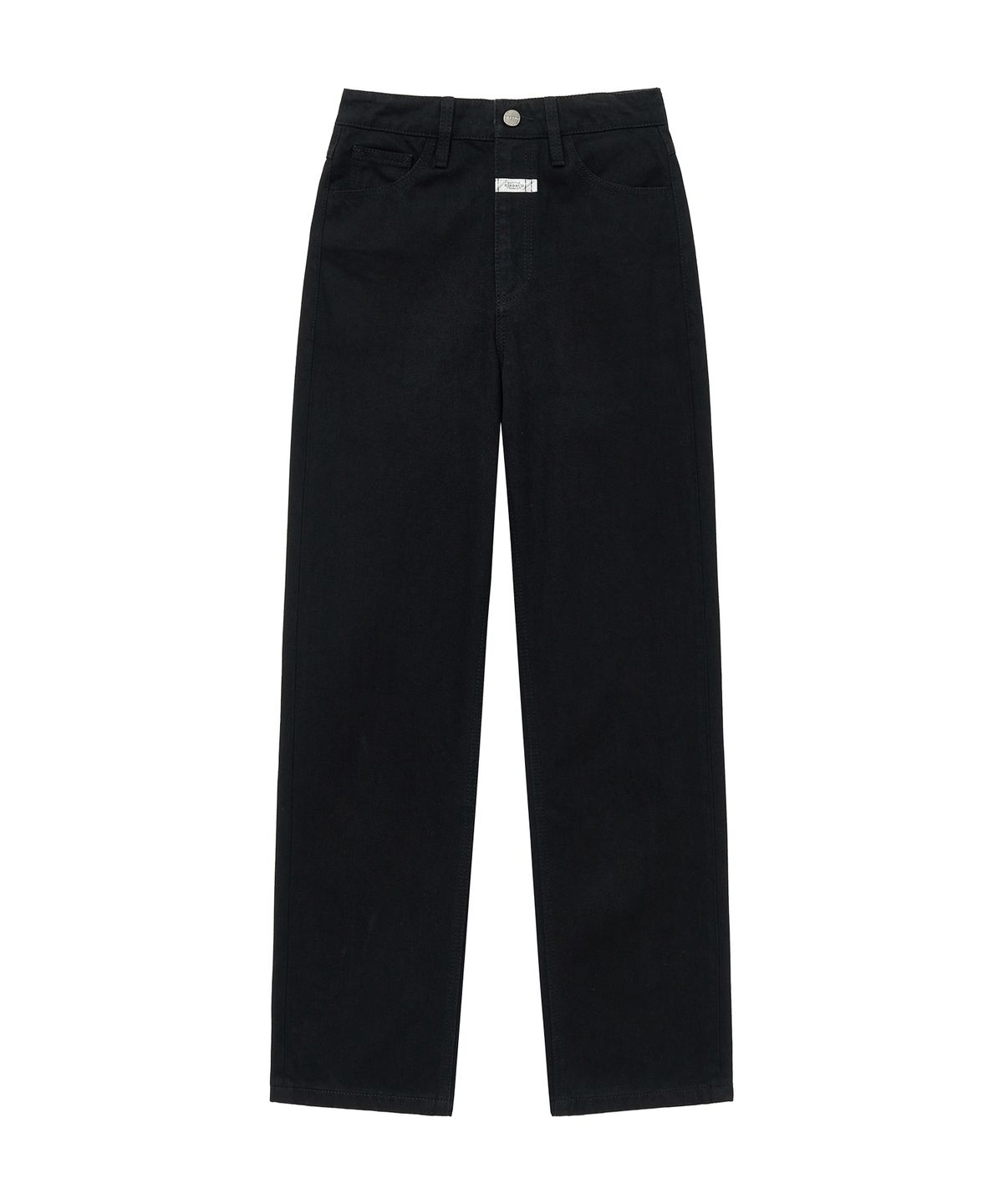 마리떼 프랑소와 저버(MARITHÉ + FRANҪOIS GIRBAUD) W STRAIGHT CROP DENIM PANTS black