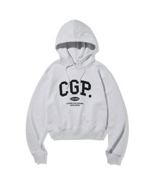 (우먼) CGP 아치 로고 크롭 후디_라이트 그레이