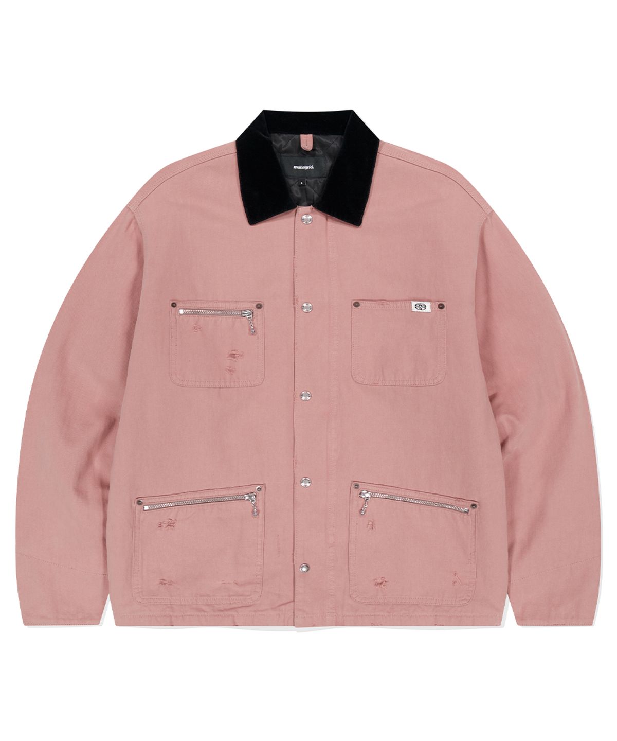 마하그리드(MAHAGRID) WASHED WORK JACKET PINK(MG2EFMJ210A)