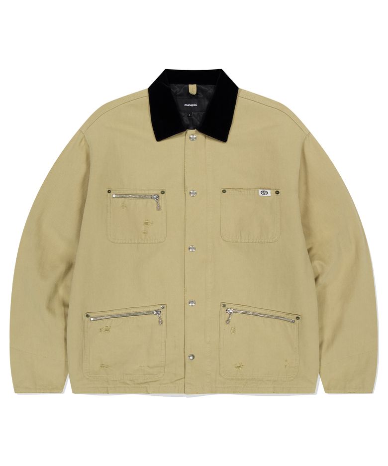 WASHED WORK JACKET BEIGE(MG2EFMJ210A)
