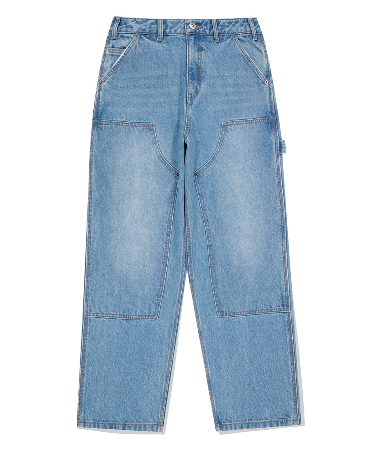 마하그리드(MAHAGRID) DOUBLE KNEE DENIM PANT BLUE(MG2EFMD112A)
