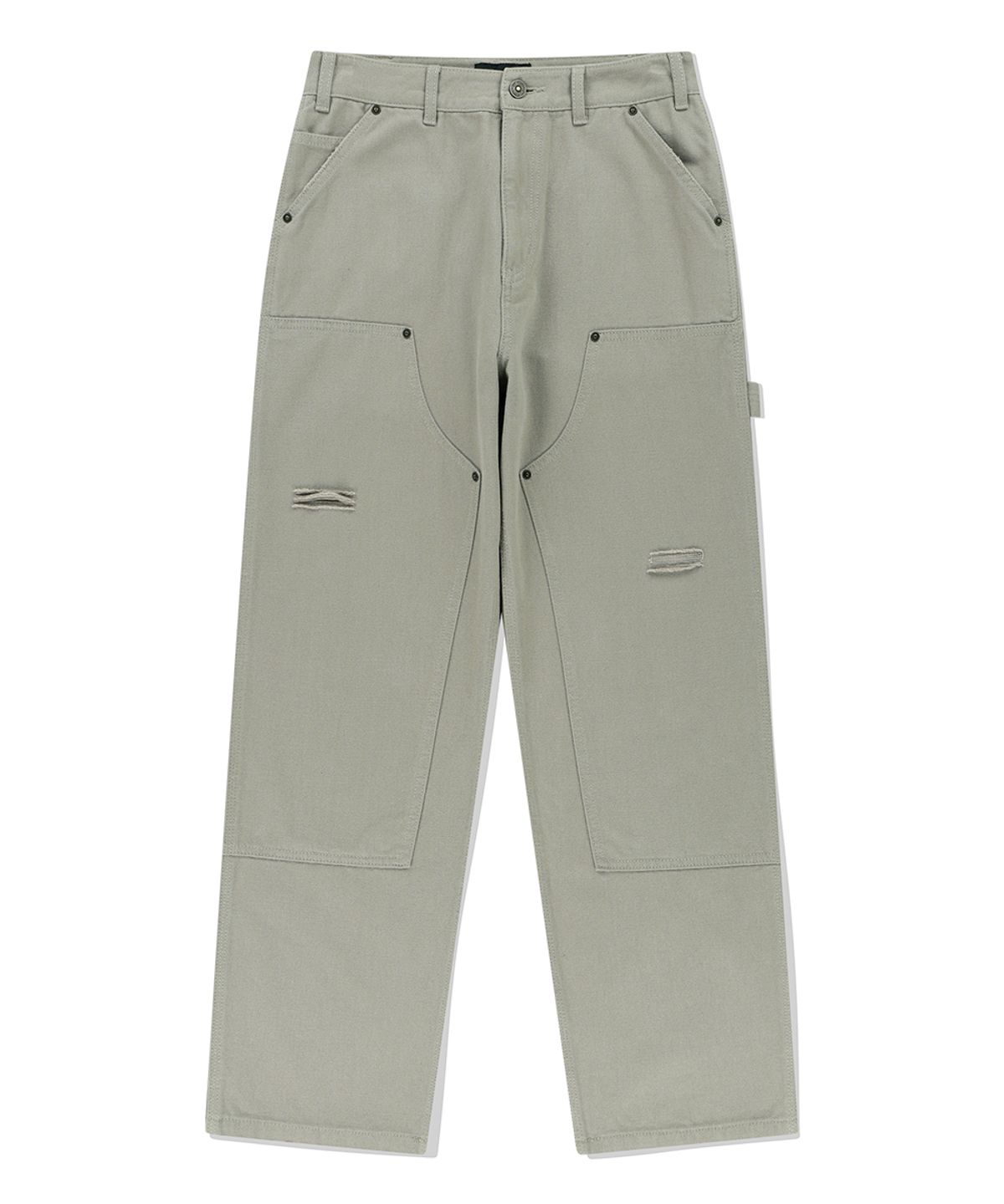 마하그리드(MAHAGRID) DOUBLE KNEE CANVAS PANT MOSS(MG2EFMD113A)