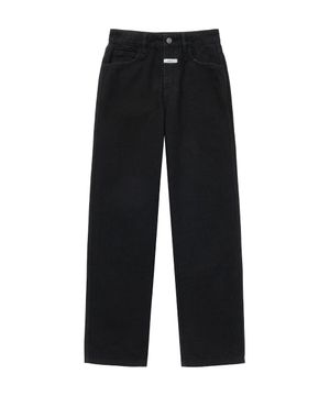 M HIGH STRAIGHT DENIM PANTS black