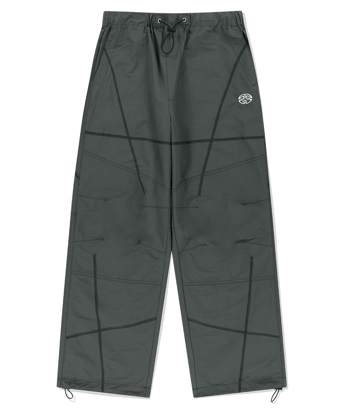 마하그리드(MAHAGRID) [FW 버전]COVER STITCH PARACHUTE PANT CHARCOAL(MG2EFMPA10A)