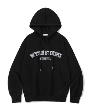 아플리케 스튜디오 후드티셔츠 블랙