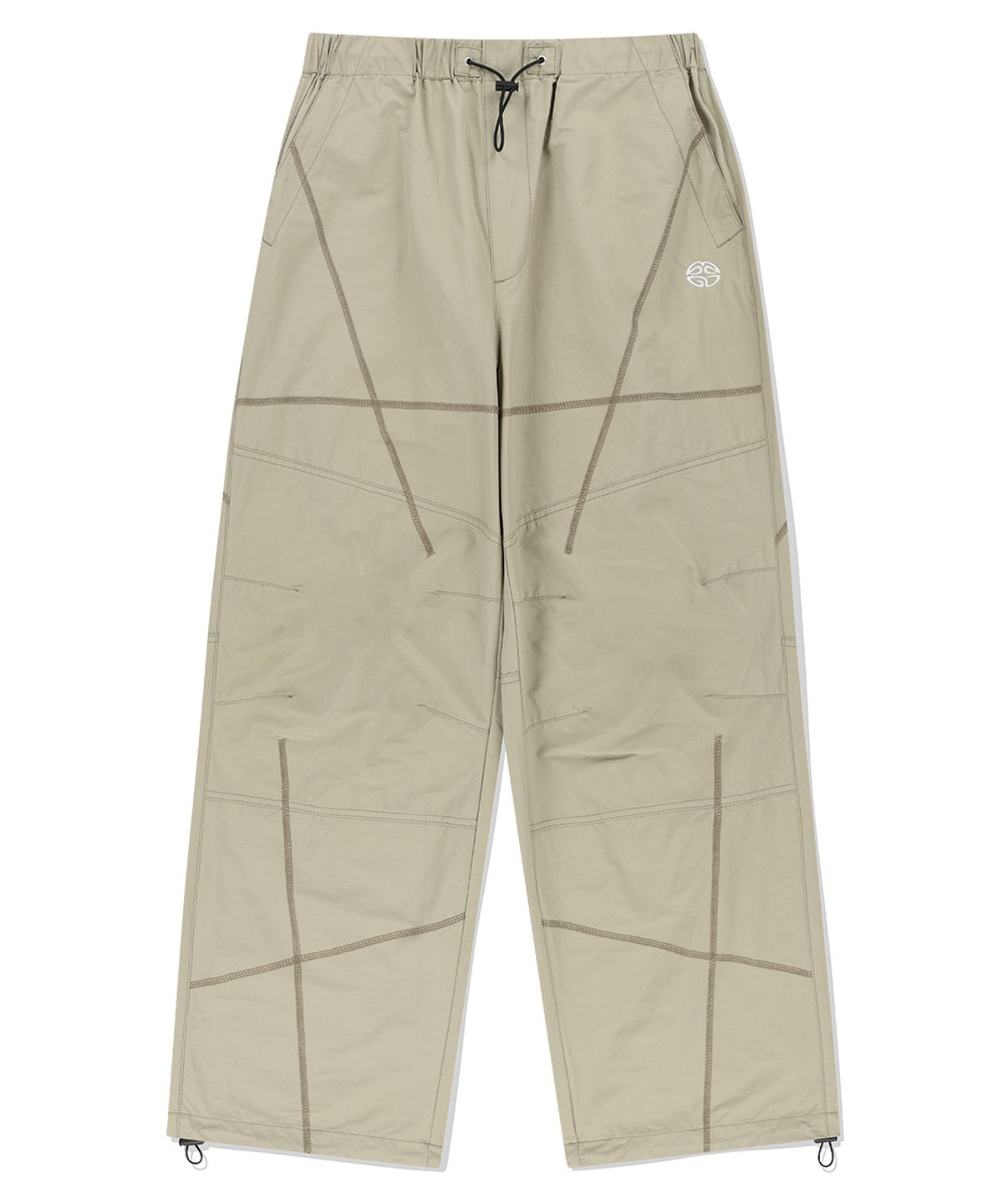 마하그리드(MAHAGRID) [FW 버전]COVER STITCH PARACHUTE PANT BEIGE(MG2EFMPA10A)