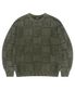 PIGMENT CHECKERBOARD KNIT SWEATER KHAKI(MG2EFMK600A)