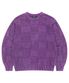 PIGMENT CHECKERBOARD KNIT SWEATER PURPLE(MG2EFMK600A)