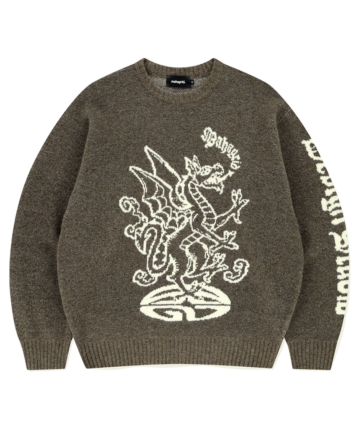 마하그리드(MAHAGRID) FIREDRAKE KNIT SWEATER BROWN(MG2EFMK603A)