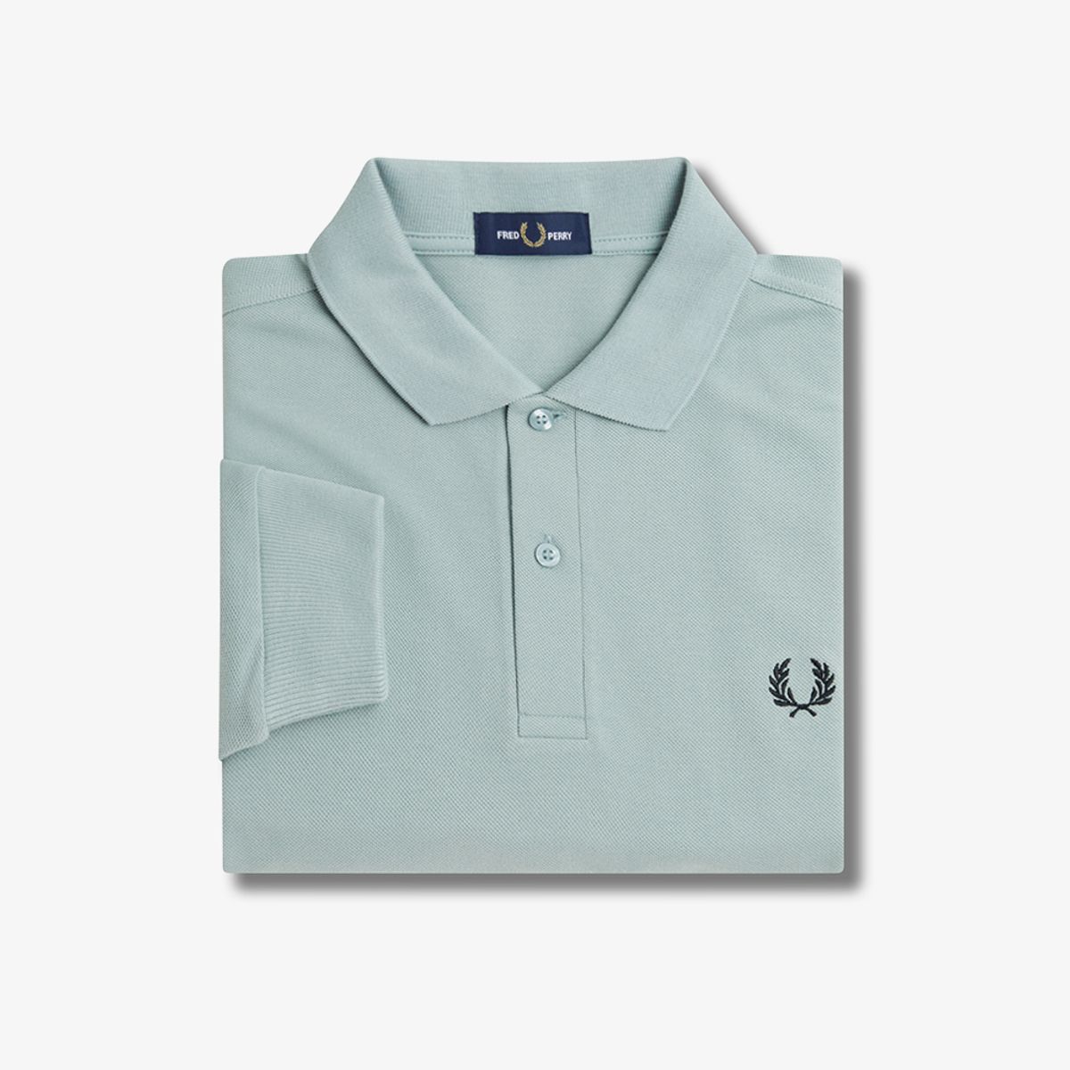 프레드페리(FRED PERRY) [M6006] 롱 슬리브 플레인 프레드페리 셔츠 - 실버블루/블랙 AFPM2436006-670