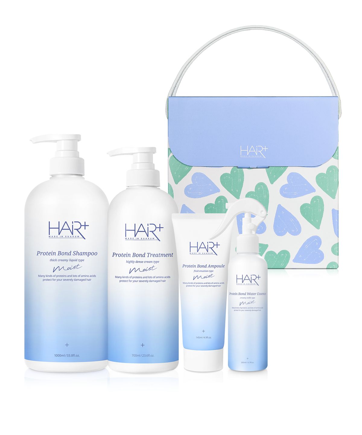 헤어플러스(HAIRPLUS) 건성모발 수분 단백질 풀 케어 집중 보습클리닉 선물세트
