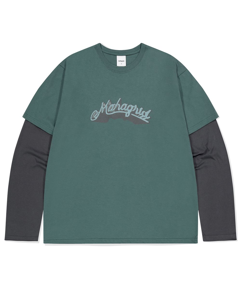 【mahagrid】24FW★ MGD SYMBOL LS TEE MGD SYMBOL LS TEE [GREEN] - MAHAGRID