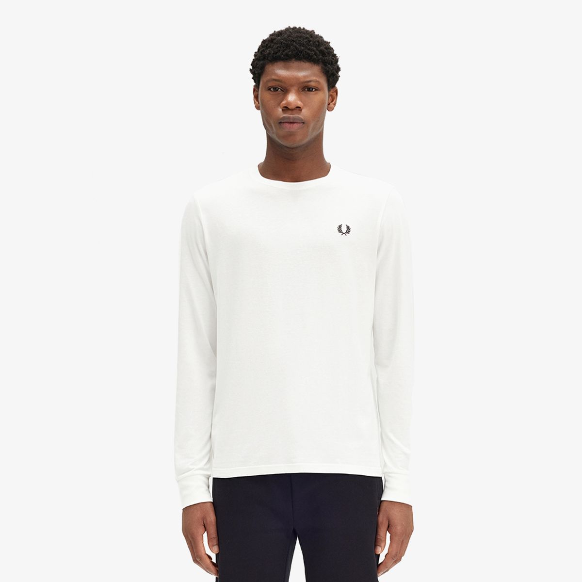 프레드페리(FRED PERRY) [Sport] 롱 슬리브 크루넥 티셔츠 (129) AFPM2438700-129
