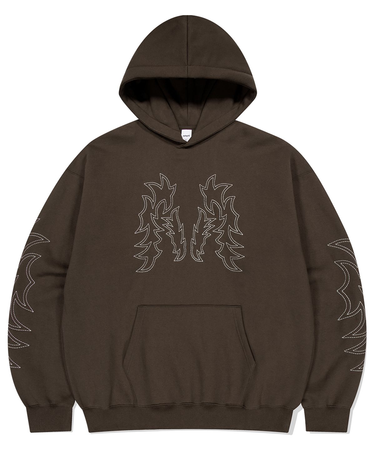 마하그리드(MAHAGRID) WESTERN STITCH HOODIE BROWN(MG2EFMM415A)