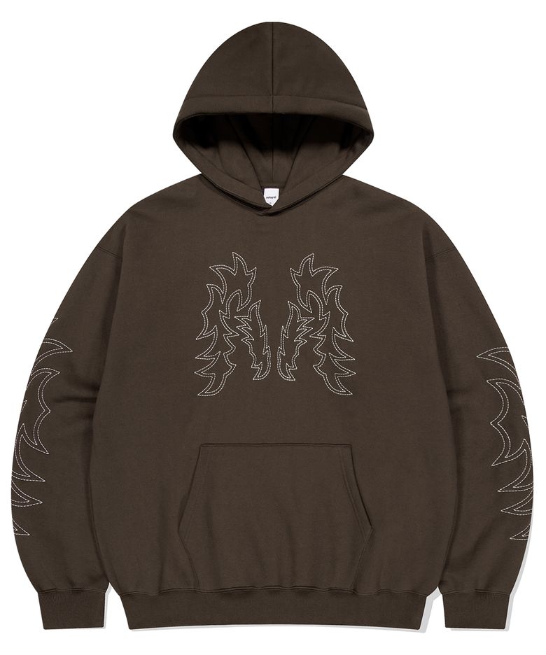 WESTERN STITCH HOODIE BROWN(MG2EFMM415A)