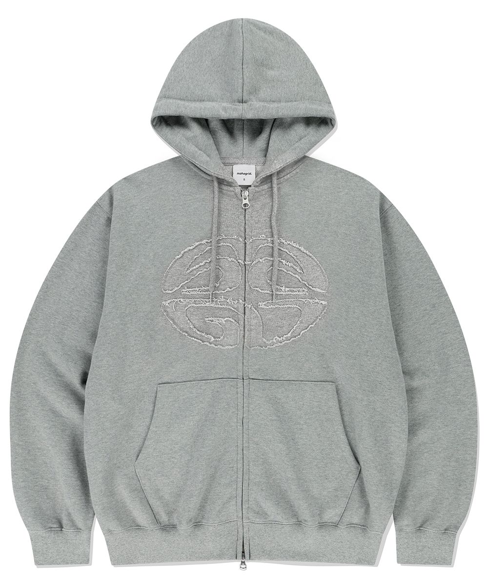 MUSINSA | PHYPS STAR TAIL HOODIE ZIP UP_GRAY