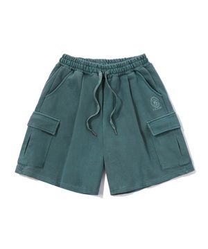 피그먼트 심볼 로고 버뮤다 팬츠 그린