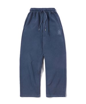 피그먼트 심볼 로고 스웨트 팬츠 블루