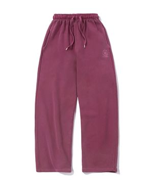 피그먼트 심볼 로고 스웨트 팬츠 핑크