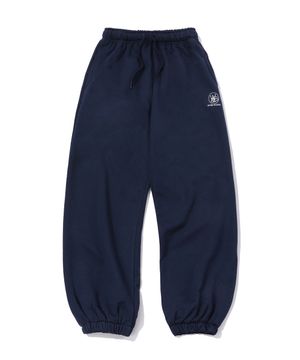 심볼 로고 스웨트 조거팬츠 네이비